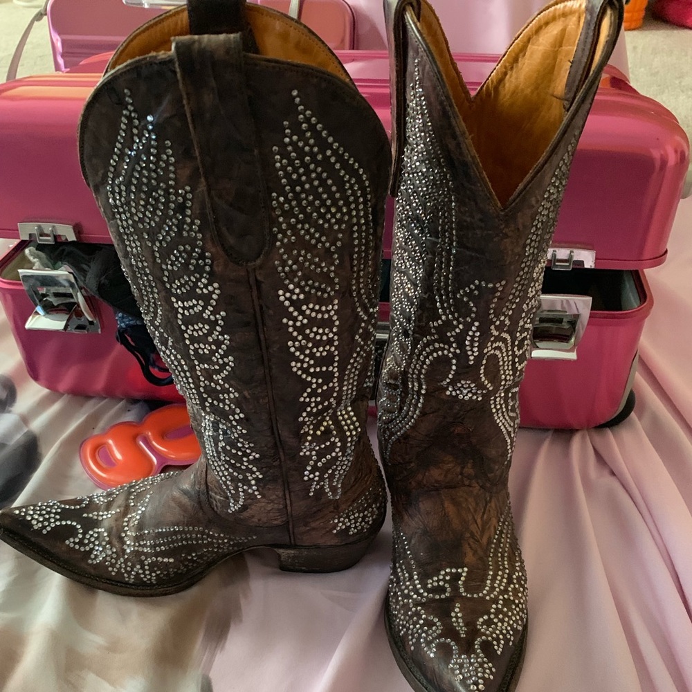 Old Gringo Eagle Crystal Swarovski Boots